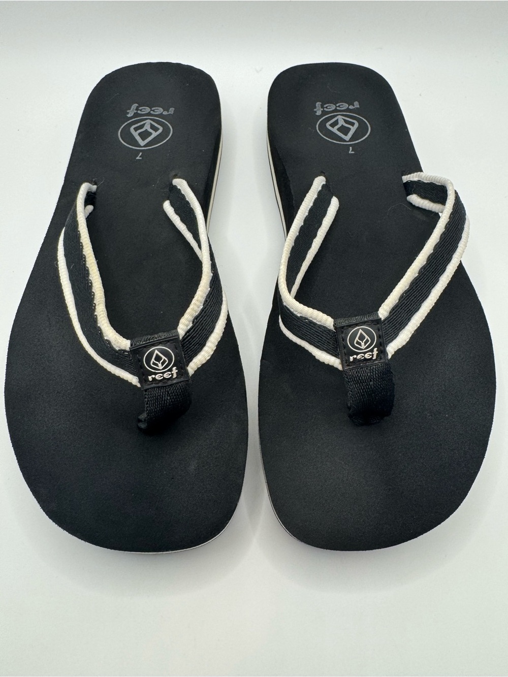 Reef Women's Black Sandals Flip Flops 7